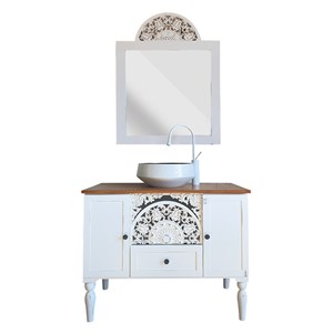 Pure Concept Vintage 100 Cm Rustik Banyo Dolabı