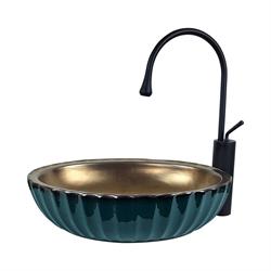 Pure Concept Yeşil Bronz Tezgah Üstü Çanak Lavabo