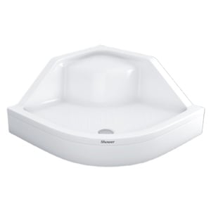 120X120 Milet Oval Oturaklı Duş Teknesi