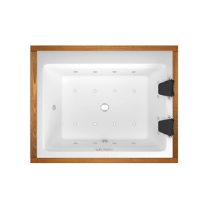 Shower Ares Plus 200X170 Cm İreko Ahşap Panelli Düz Özel Küvet