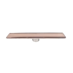 Sukar Line 6 40 Cm Bronz Plain Izgaralı Duş Kanalı