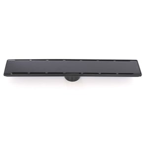Sukar Line 6 40 Cm Siyah Plain Izgaralı Duş Kanalı