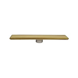 Sukar Line 6 60 Cm Gold Plain Izgaralı Duş Kanalı