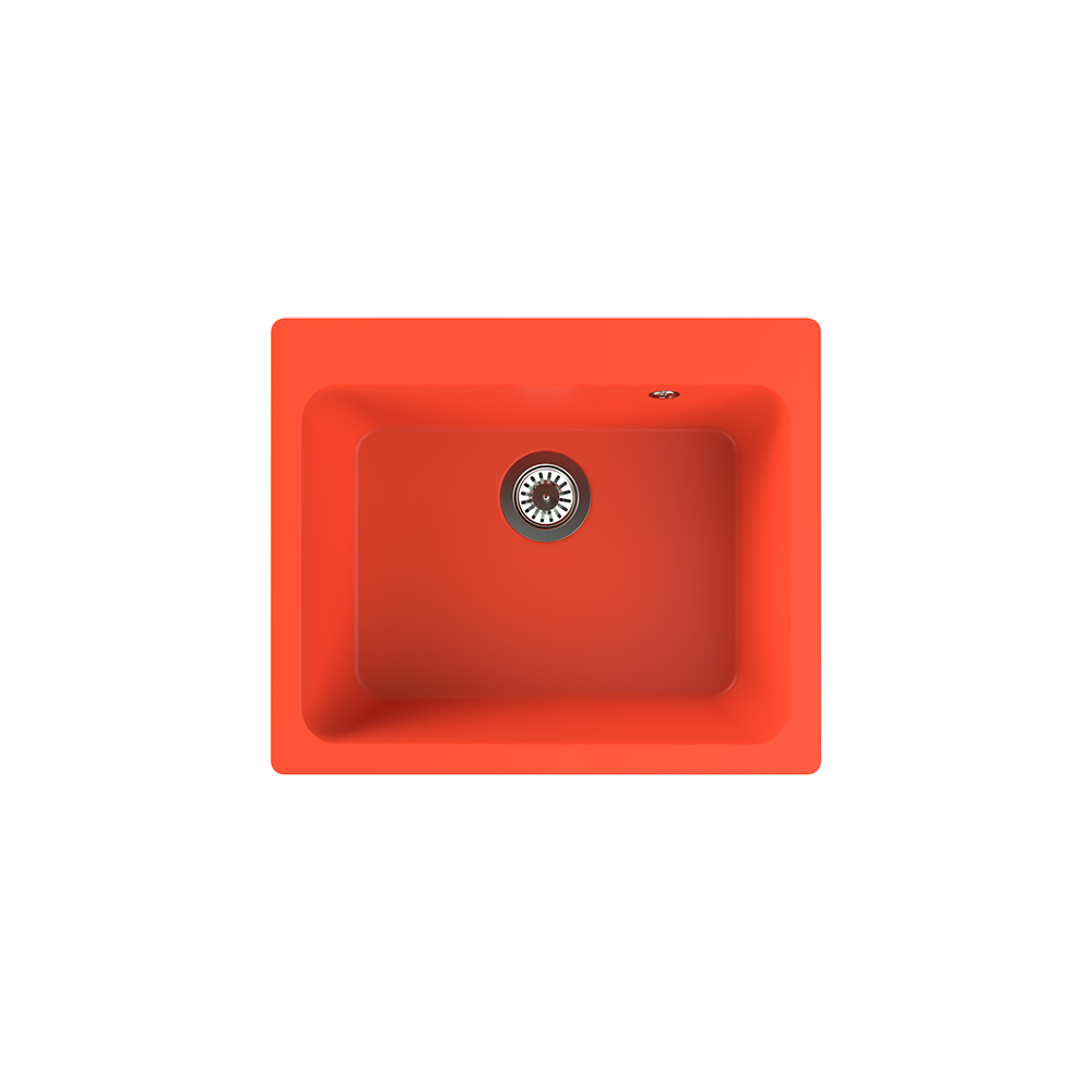 Aqua QuartzAntares 62x52 cm Turuncu Granit Eviye