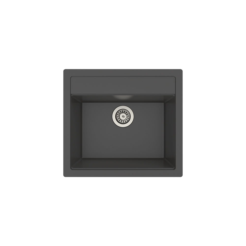 Aqua QuartzBelt 55x50 cm Antrasit Granit Eviye