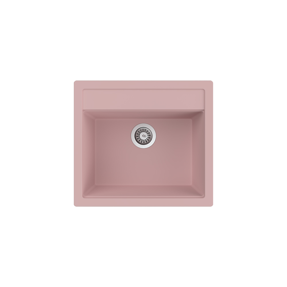 Aqua QuartzBelt 55x50 cm Pembe Granit Eviye