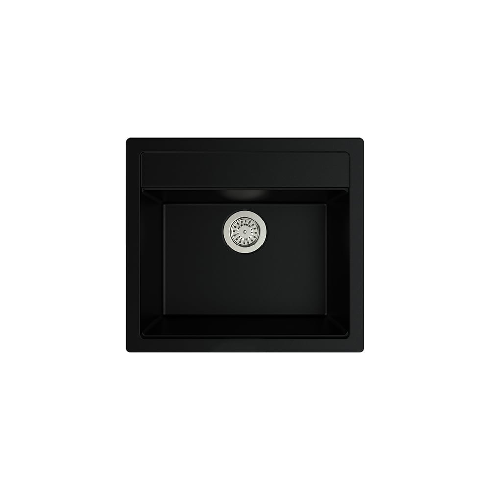 Aqua QuartzBelt 55x50 cm Siyah Granit Eviye