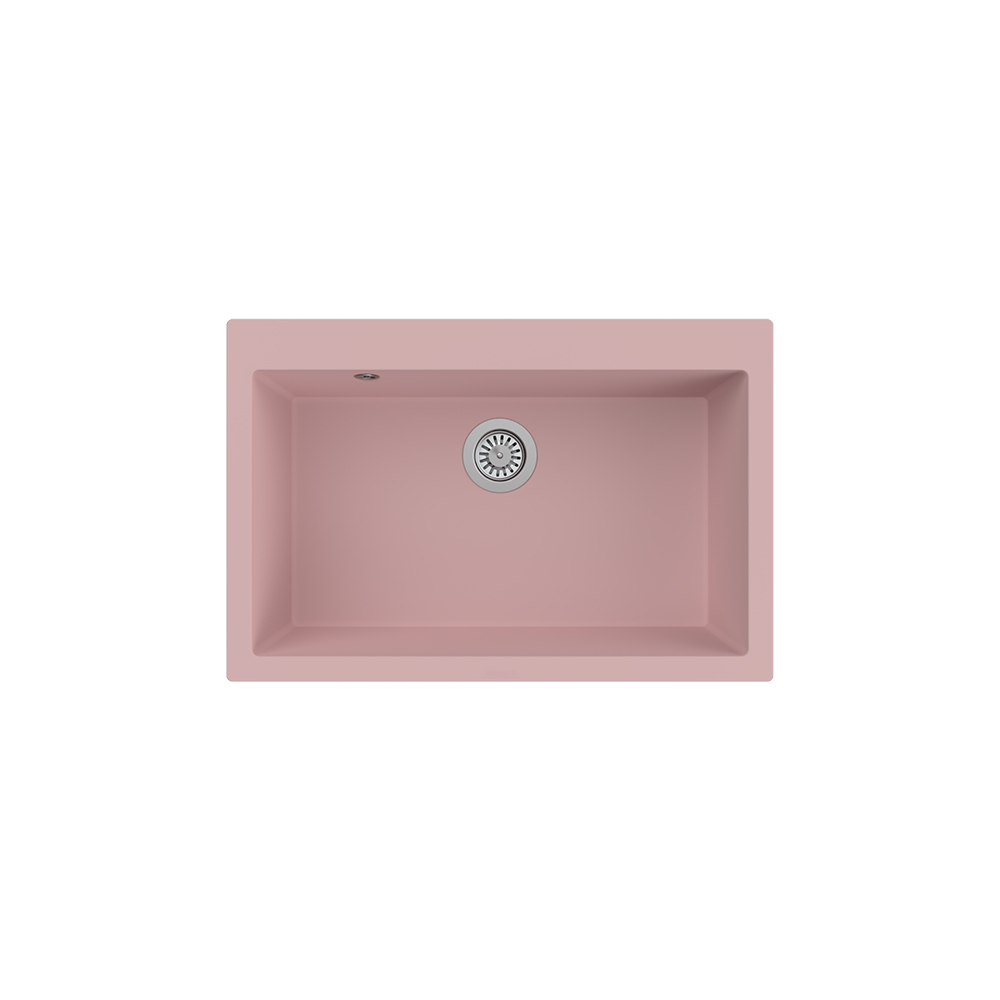 Aqua QuartzCapella 75x50 cm Pembe Granit Eviye