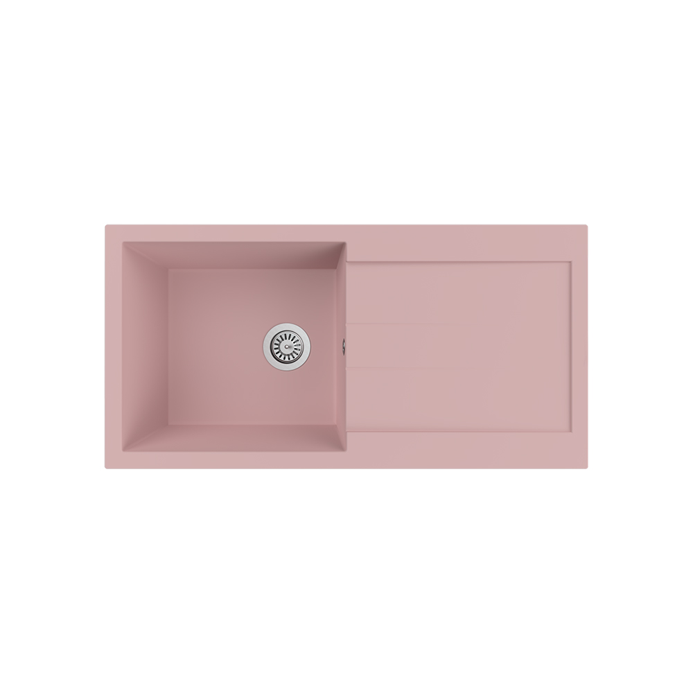 Aqua QuartzOrion 100x50 cm Pembe Granit Eviye