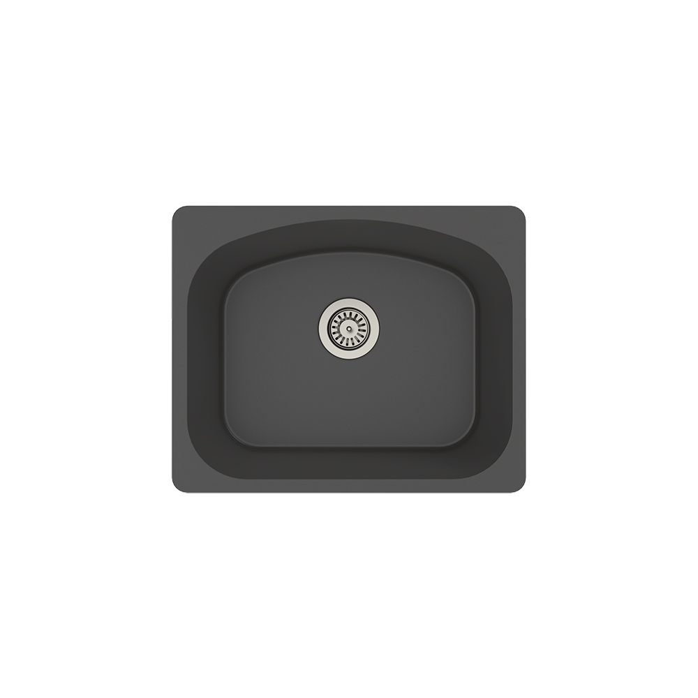 Aqua QuartzProcyon 60x50 cm Antrasit Granit Eviye