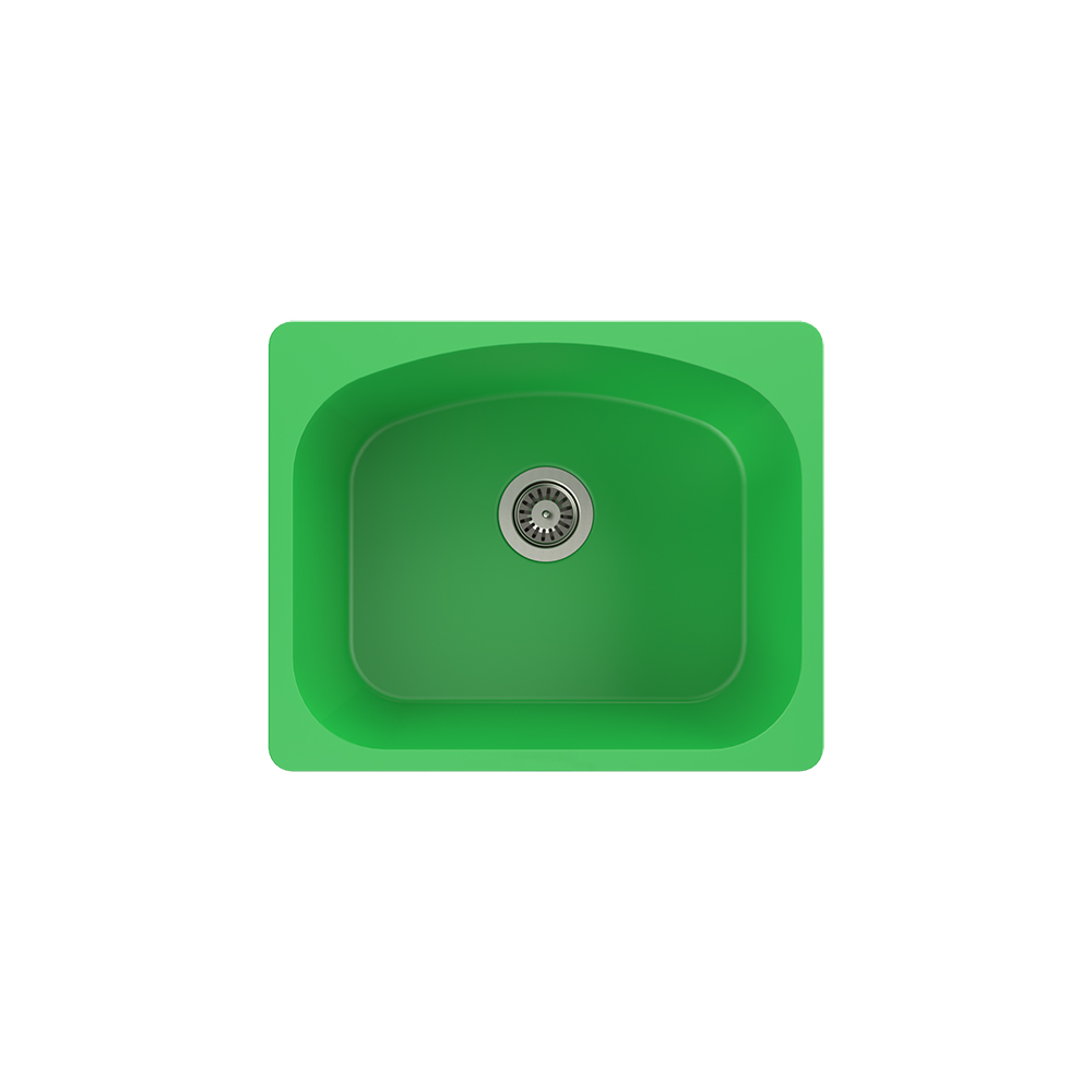 Aqua QuartzProcyon 60x50 cm Yeşil Granit Eviye