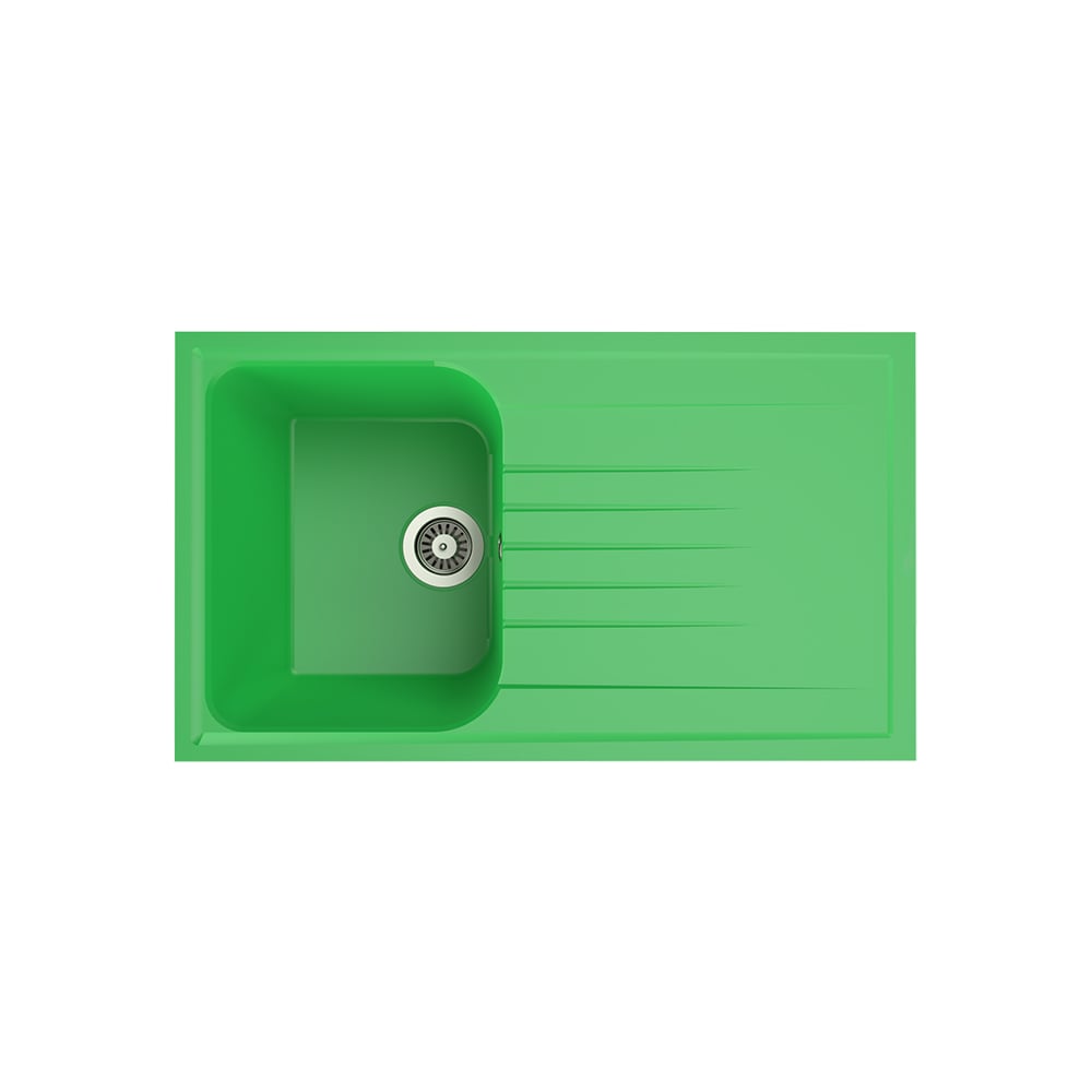 Aqua QuartzRegulus 85x50 cm Yeşil Granit Eviye