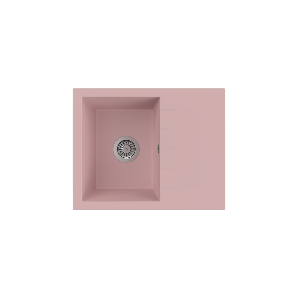 Aqua QuartzVega 60x50 cm Pembe Granit Eviye