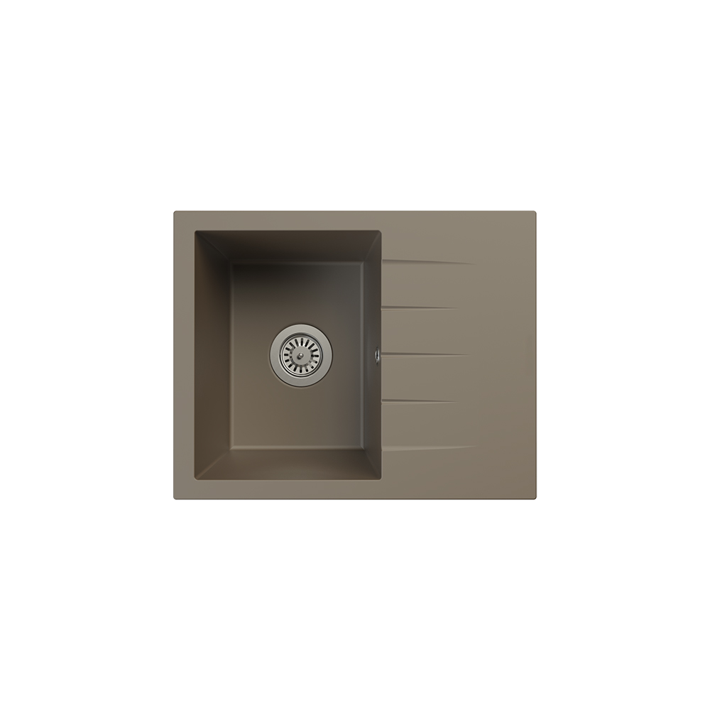 Aqua QuartzVega 60x50 cm Toprak Granit Eviye