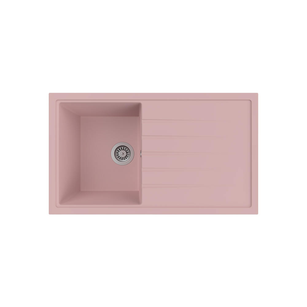 Aqua QuartzZen 85x50 cm Pembe Granit Eviye