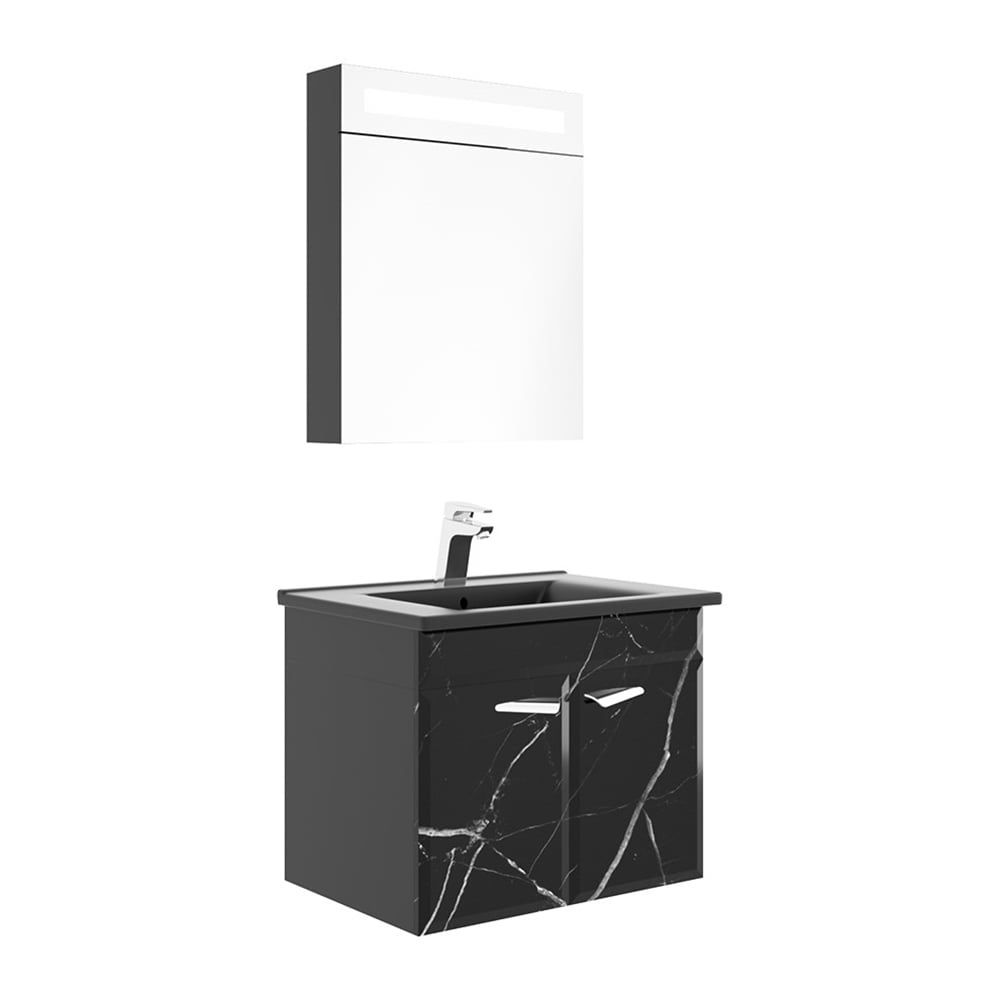 BelinzaMarble 65 cm Banyo Dolabı