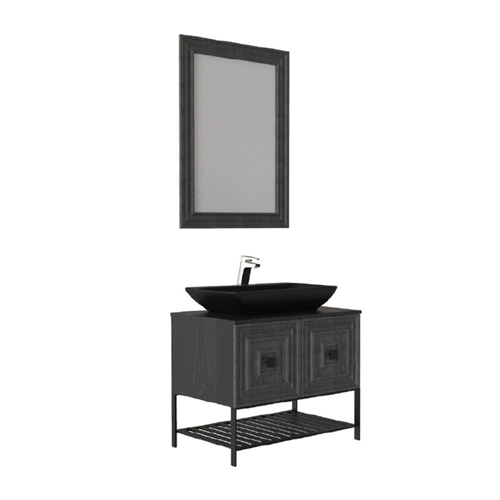 BelinzaRustica 80 cm Banyo Dolabı