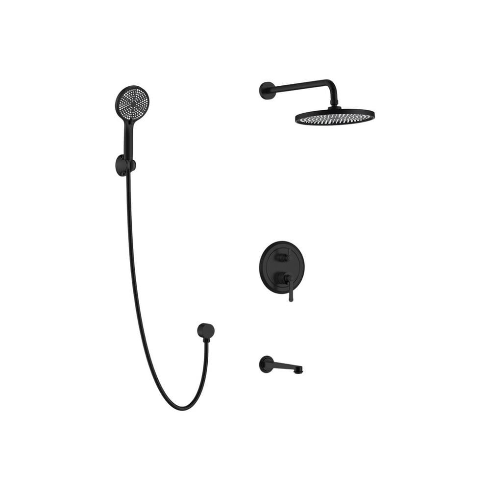 GraffeGraffe Prime Mat Siyah Ankastre Duş Seti