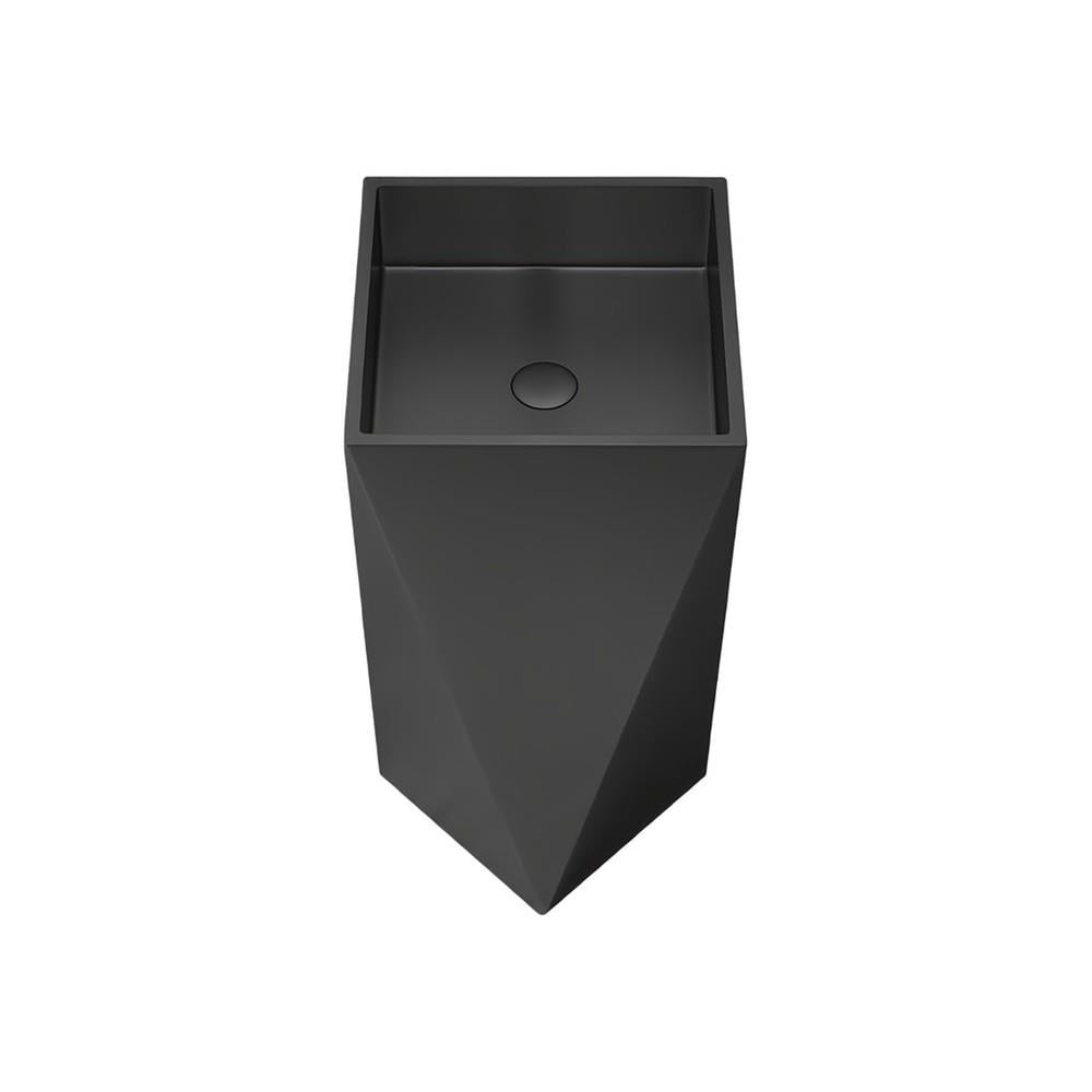 GraffeGraffe Prisma Mat Siyah Paslanmaz Çelik Monoblok Lavabo