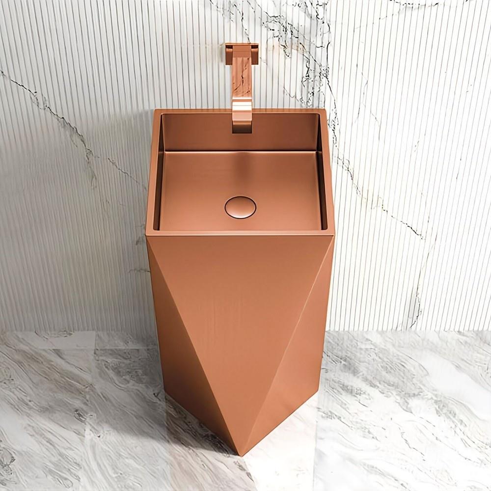 GraffeGraffe Prisma Rose Gold Paslanmaz Çelik Monoblok Lavabo