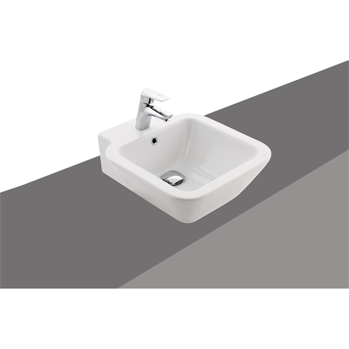 Kale | Stil 45x54cm Kare Lavabo Batarya Deli̇kli̇