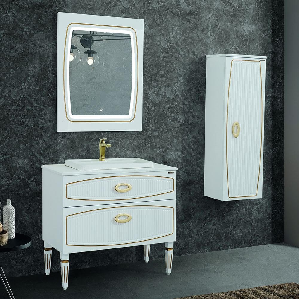 LineartDore 90 cm Banyo Dolabı 900