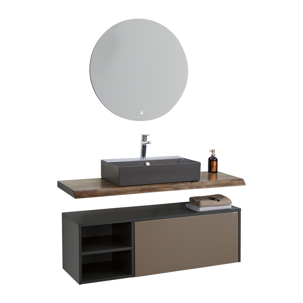 LineartTimber 120 cm Banyo Dolabı 1250