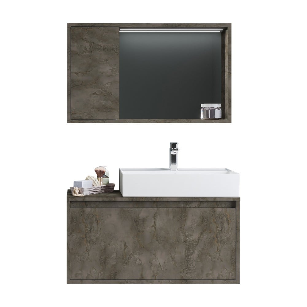 OrkaCanada 90 cm Banyo Dolabı