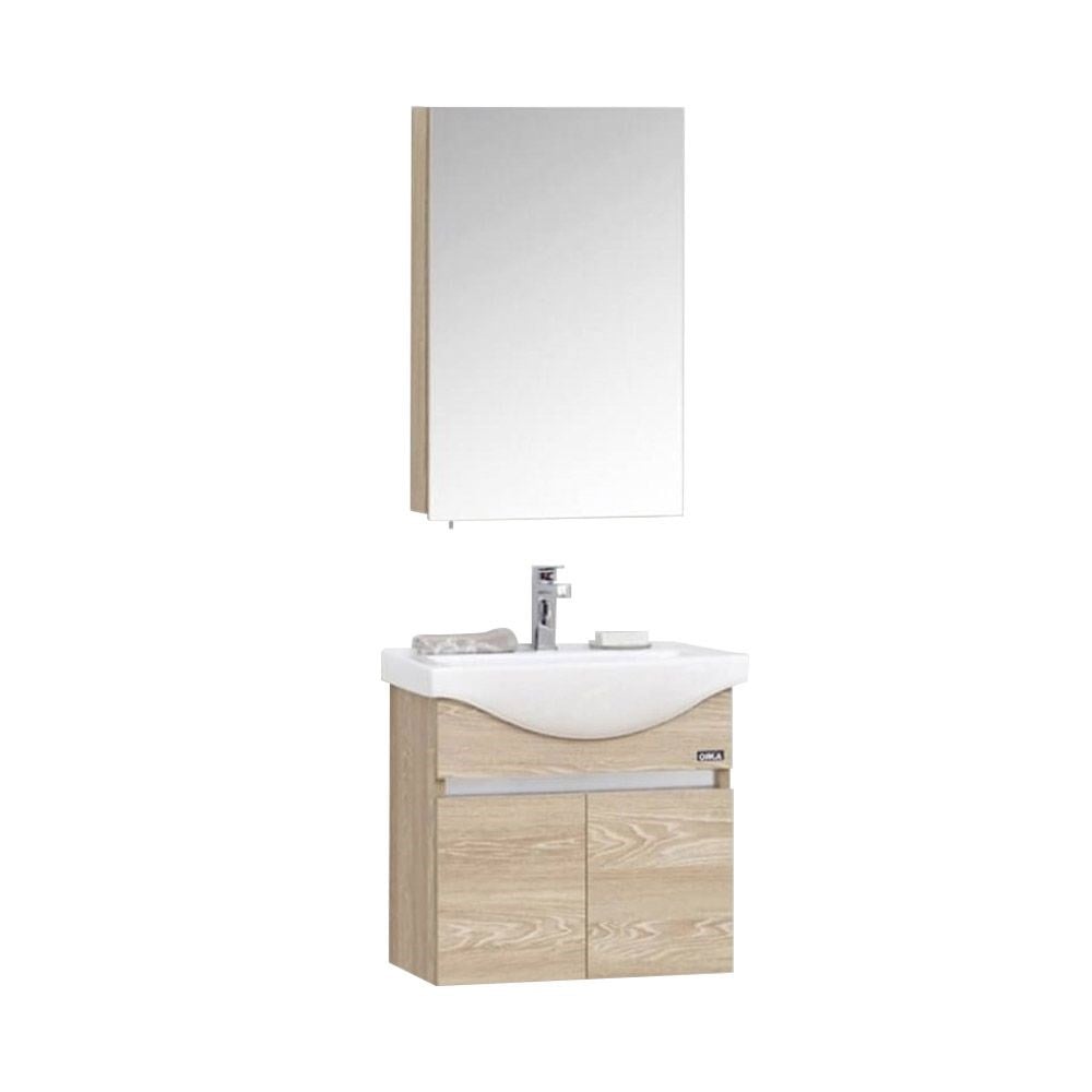 OrkaDinar 55 cm Kapaklı Banyo Dolabı