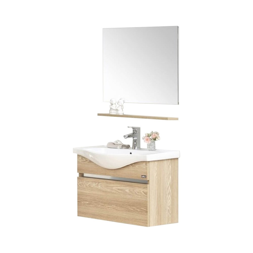 OrkaDinar 65 cm Kapaklı Banyo Dolabı