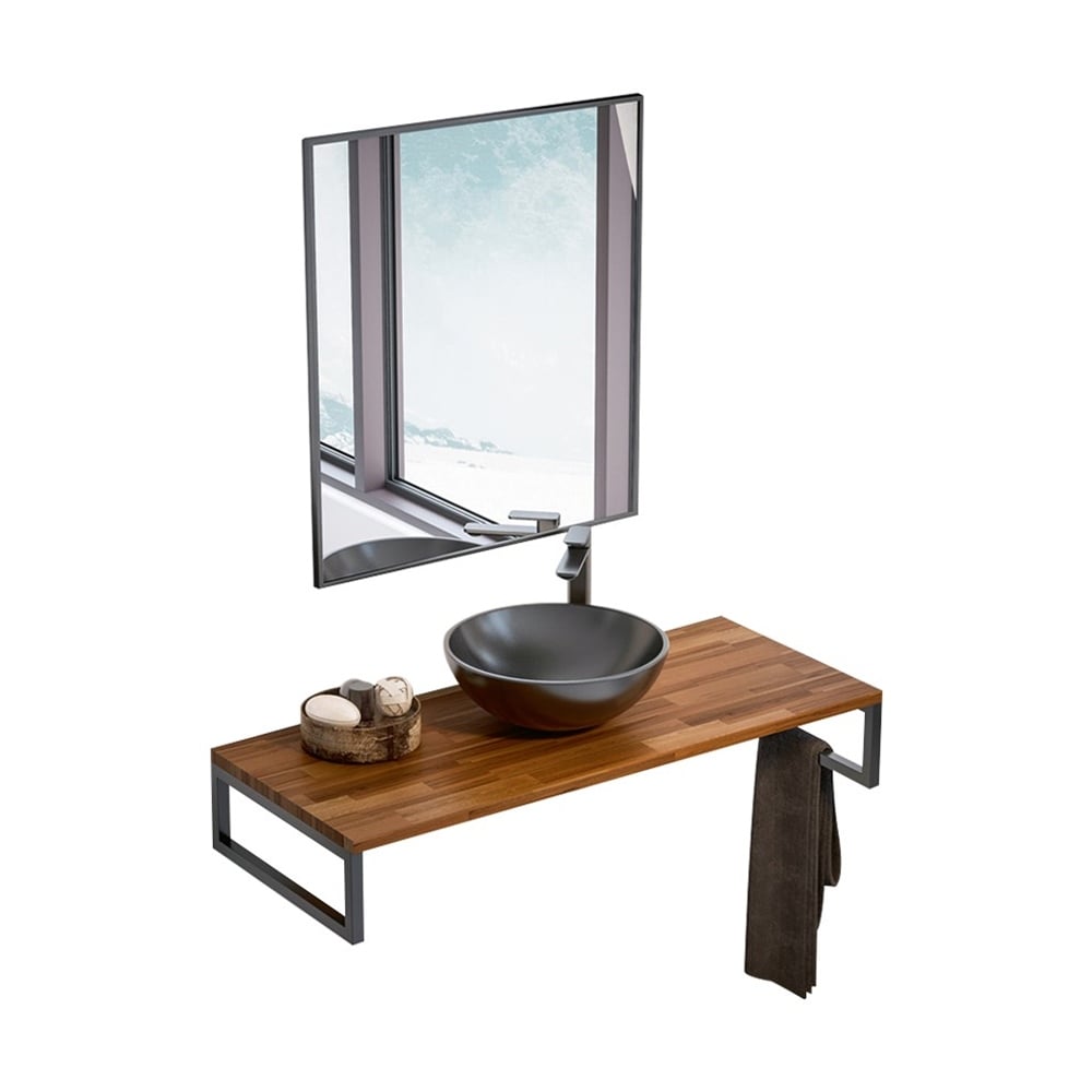 OrkaKestel 120 cm Banyo Dolabı