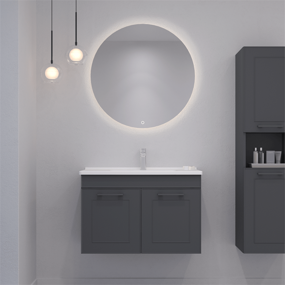 OrkaLimpo 80 cm Kapaklı Banyo Dolabı