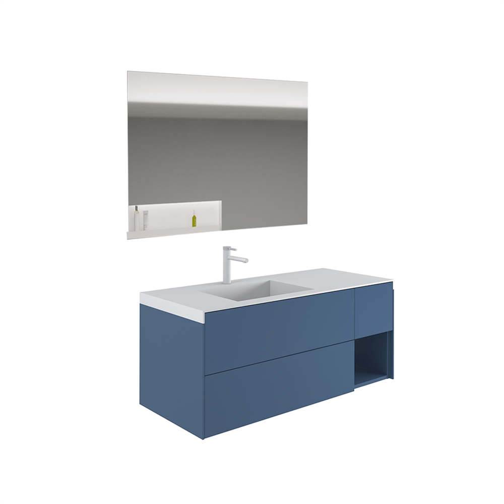 OrkaMilano 120 cm Banyo Dolabı