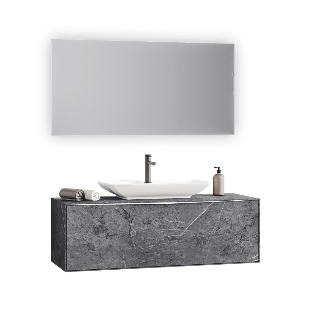 OrkaMono 120 cm Banyo Dolabı