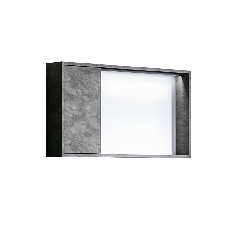 OrkaOrka Canada 90 cm Ledli Dolaplı Ayna