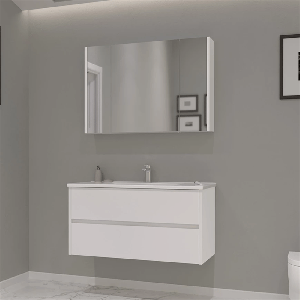 OrkaSide 100 cm Çekmeceli Banyo Dolabı