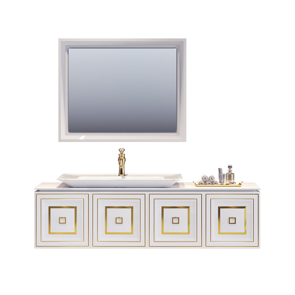 OrkaStyle 160 cm Banyo Dolabı