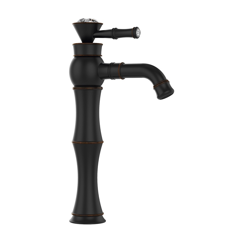 OrkaTopkapı Siyah Antik Yüksek Lavabo Bataryası