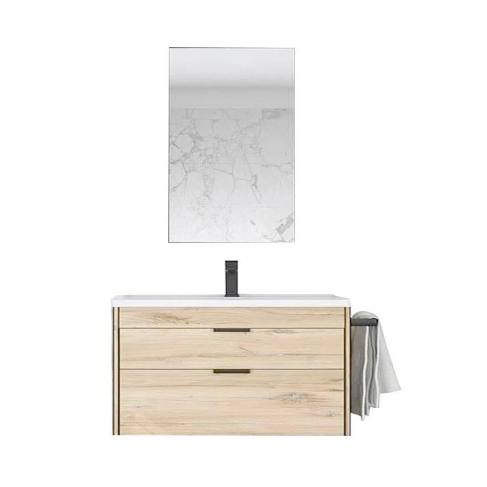 OrkaTrio 100 cm Asma Çekmeceli Banyo Dolabı