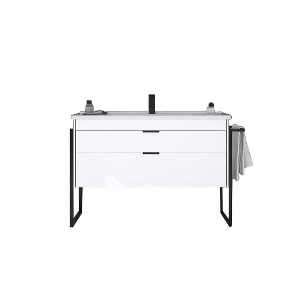 OrkaTrio 100 cm Ayaklı Çekmeceli Banyo Dolabı Alt Modülü