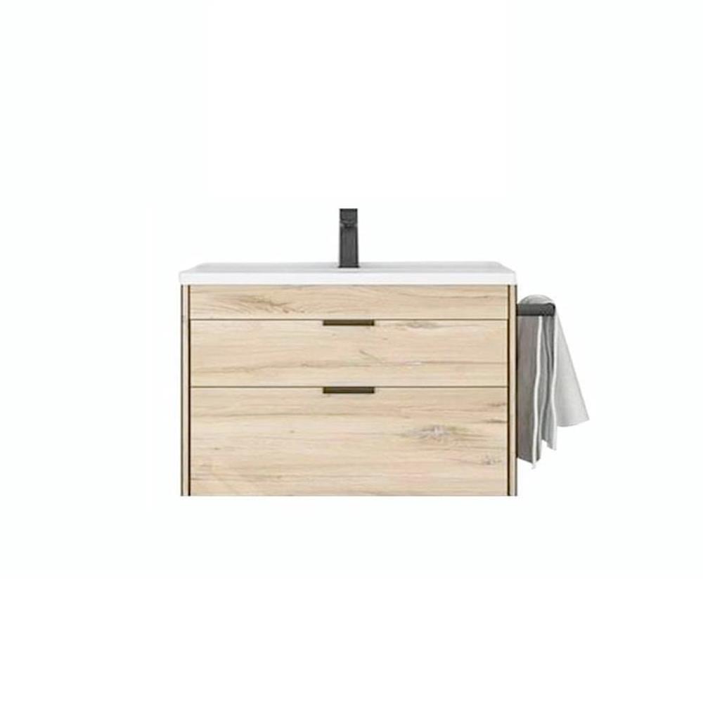 OrkaTrio 80 cm Asma Çekmeceli Banyo Dolabı Alt Modülü