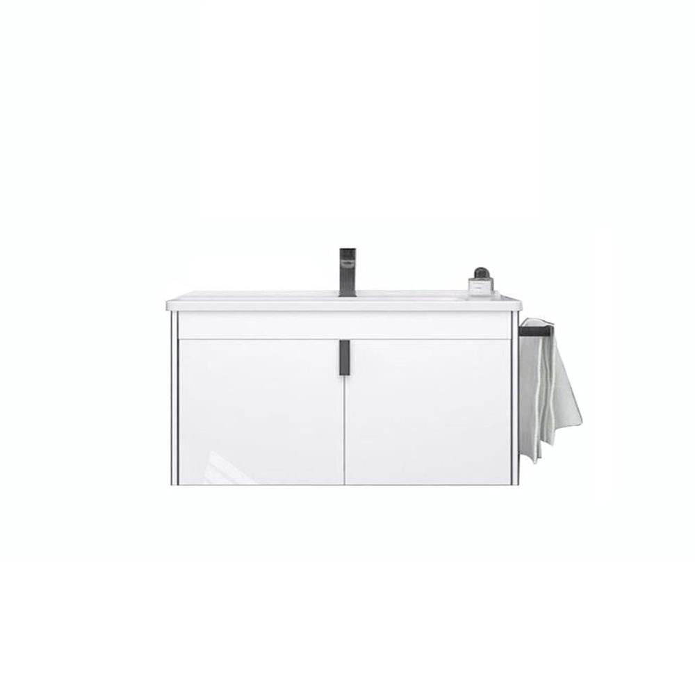 OrkaTrio 80 cm Asma Kapaklı Banyo Dolabı Alt Modülü