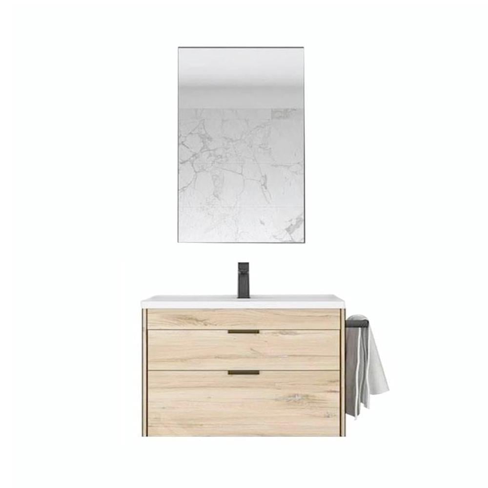 OrkaTrio 85 cm Asma Çekmeceli Banyo Dolabı