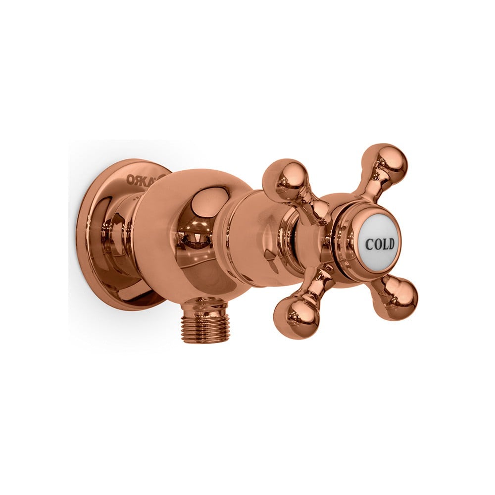 OrkaTruva Rose Gold Aç-Kapa Ara Musluk