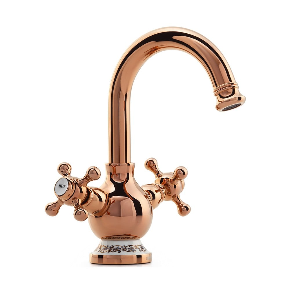 OrkaTruva Rose Gold Lavabo Bataryası