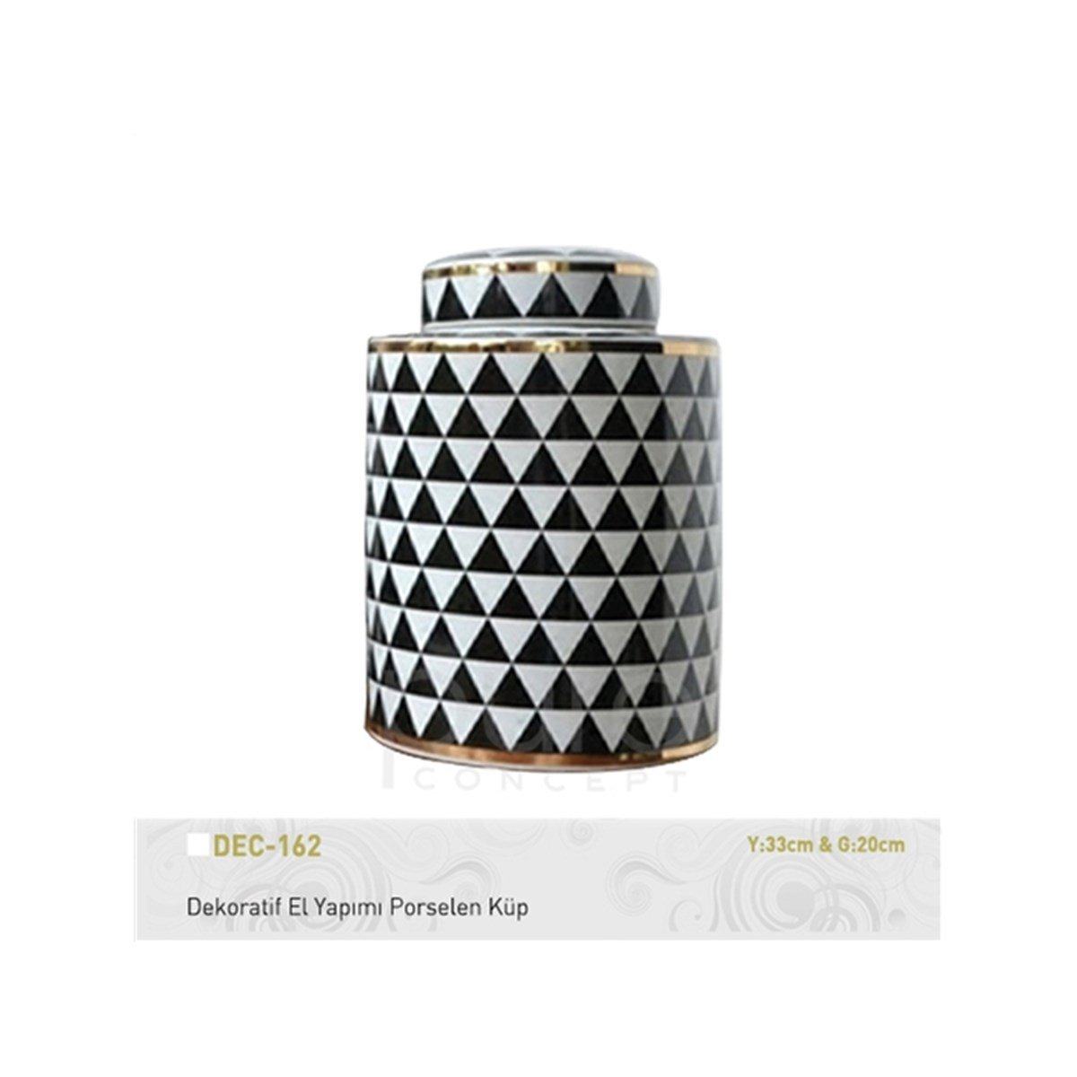 Pure | Dekoratif El Yapımı Porselen Küp Y33xg20