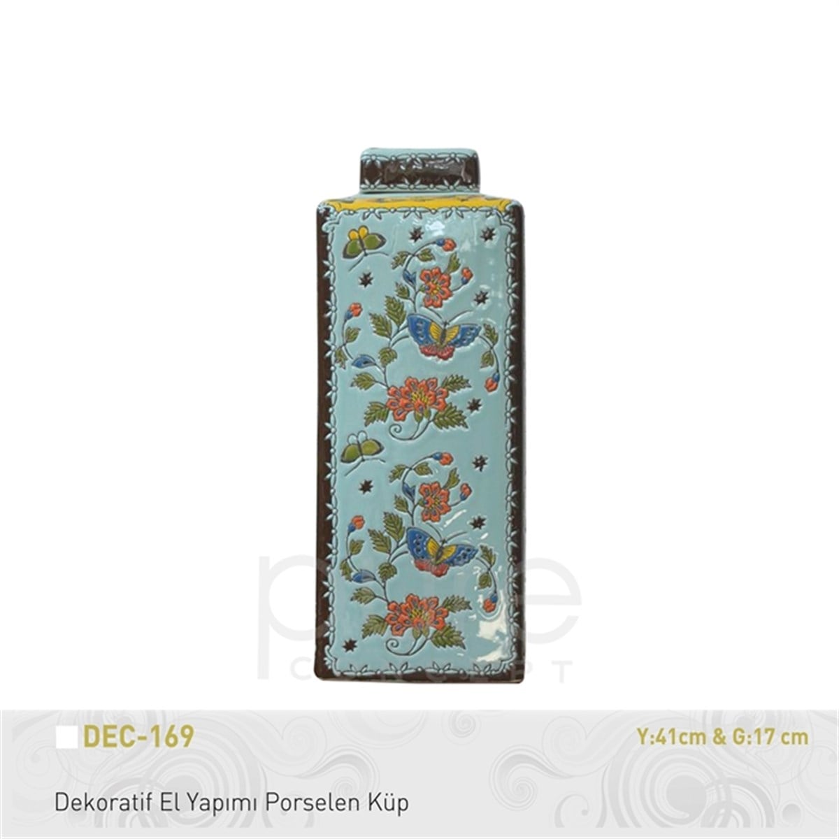 Pure | Dekoratif El Yapımı Porselen Küp Y41xg17