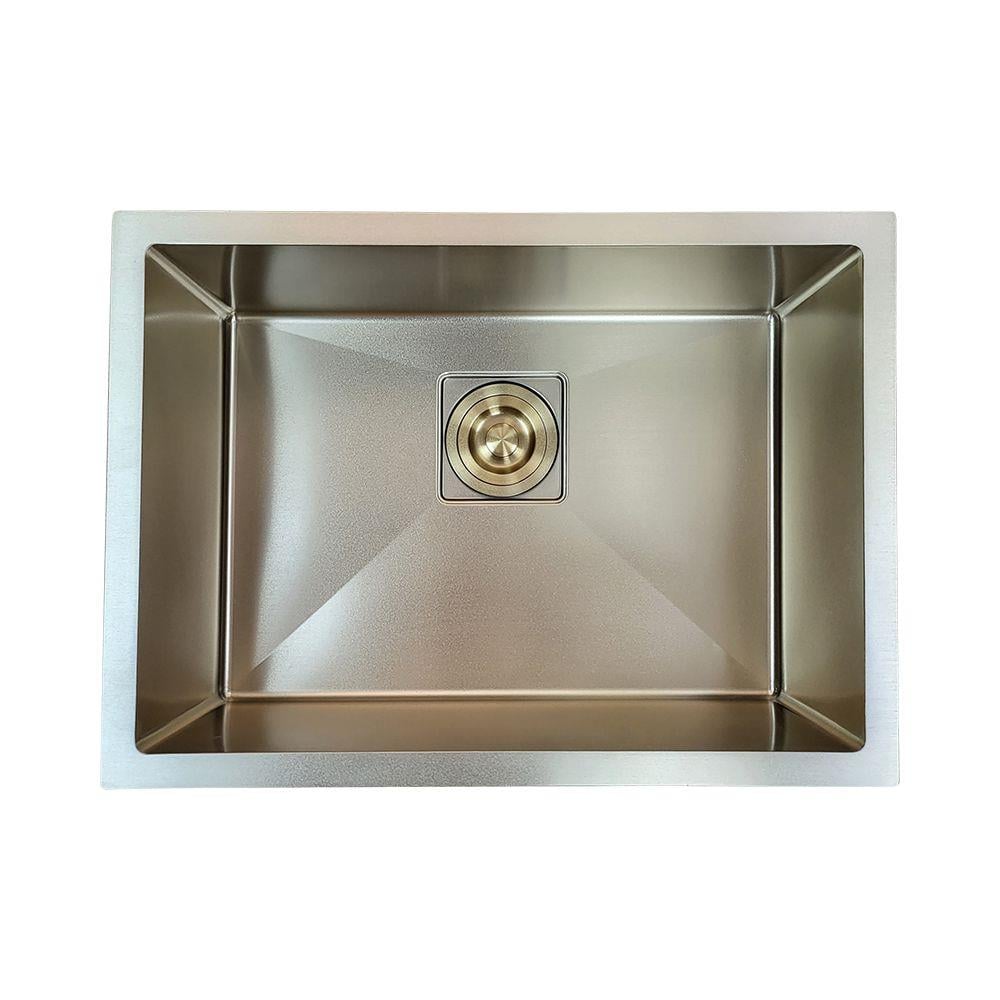 Pure ConceptAltın 60x43 Tek Göz Paslanmaz Çelik Evye