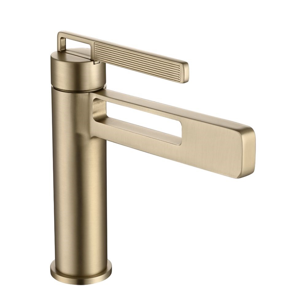 Pure ConceptAstro Fırçalanmış Altın Çanak Lavabo Bataryası