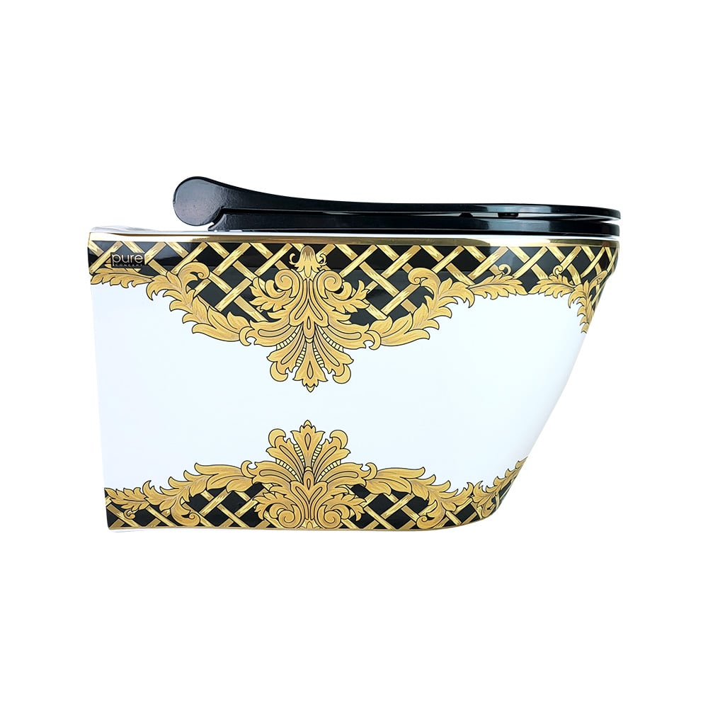 Pure ConceptBeyaz Altın Kleopatra 52 cm Kanalsız Asma Klozet